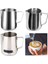 600ML-ÖLÇÜM Stili Kahve Latte Süt Köpürtme Sürahisi Süt Köpürtücü Sürahi Paslanmaz Çelik Sürahi Espresso Barista Sürahi Süt Tenceresi Kahve Aksesuarları (Yurt Dışından) 5