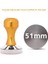 51 mm Altın Stili Espresso Tamper - Paslanmaz Çelik Tabanlı Premium Barista Kahve Sabotaj ve Silikon Kahve Sabotaj Mat (Mm) (Yurt Dışından) 1