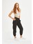 Kadın Deri Içi Velvet Kadife Jogger Siyah Pantolon 1