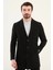Düz Slim Fit Mono Yaka Klasik Erkek Kaşe Kaban 4