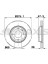 AE0510 Ön Fren Disk Aynası Havalı Kia Cerato 2004-(275X4) 517122F100 1