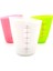 Beyaz Stil 250ML Mor Yeşil Pembe Plastik Dereceli Ölçme Fincan Pişirme Beher Sıvı Ölçüsü Sürahi Fincan Konteyner (Yurt Dışından) 2