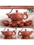 280ML Çaydanlık 6 Fincan Tarzı Büyük Kapasiteli Yixing Zhu Ni Çiçek Çaydanlık Büyük Mor Kum Demlik Çin Çay Seti El Yapımı Seramik Çaydanlık (Yurt Dışından) 2