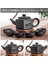 280ML Çaydanlık 6 Fincan Tarzı Büyük Kapasiteli Yixing Zhu Ni Çiçek Çaydanlık Büyük Mor Kum Demlik Çin Çay Seti El Yapımı Seramik Çaydanlık (Yurt Dışından) 4