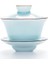 No.3 Tarzı Seladonlar Çay Kasesi 140ML Kung Fu Çay Seti, Çin Çayı Çiçek Gaiwan Puer Su Isıtıcısı, Çaydanlık Severler Çay Aksesuarlarına Sahip Olmalı (Yurt Dışından) 3