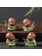 D3- 3.6x7.9cm Stili Yaratıcı Mor Kil Çay Pet Süsleme Güzel Küçük Buda Keşiş Heykelcik El Yapımı Heykel Çay Seti Dekor Bahçe Bonsai Sanat (Yurt Dışından) 5