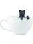 Siyah Stil 1 Adet Kedi Yeniden Kullanılabilir Silikon Çay Demlik Yaratıcı Kesim Kedi Çay Süzgeç Yaprak Bitkisel Baharat Filtre Süzgeçler Yeniden Kullanılabilir Filtre Çay Seti (Yurt Dışından) 4