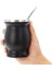 Mavi Set ve Kaşık Stili 1 Takım 230ML Bombilla Set Yerba Mate Kabak Paslanmaz Çelik Tek Kaşık ve Fırçalı Çay Bardağı Isı Yalıtımı Haşlanma Önleyici (Yurt Dışından) 4