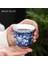 B2 Tarzı Retro Mavi ve Beyaz Porselen Çay Cuese Jingdezhen Küçük Çay Kase Altın Bantlı Seramik Çay Fincanı Kahve Kupa Ev Drinkware (Yurt Dışından) 3