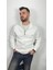 Slim Fit 3 Iplik Şardonlu Fermuarlı Cepli Dik Yaka Polar Erkek Hırka 1