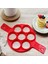 Daire 1 Pc Stili Kızarmış Yumurta Gözleme Omlet Makinesi Yapışmaz Kalıp Kalbur Yeniden Kullanılabilir Gıda Sınıfı Silikon Mikrodalga Fırın Set Üstü 7 Kavite Halka Delik (Yurt Dışından) 1
