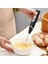 LED Ekran Stili Elektrikli Yumurta Çırpıcı USB Şarj Edilebilir Süt Köpürtücü Aracı 3-Speed ​​3-Kafa El Blender Sıcak Çikolata Latte Içecek Mikseri Araçları (Yurt Dışından) 3