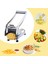 Paslanmaz Çelik Patates Kızartması Yapma Aracı Patates Cipsi Şerit Dilimleme Kesici Doğrayıcı Cips Makinesi Yapma Aracı Patates Kesme Kızartması (Yurt Dışından) 3