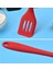 Kırmızı Stil Büyük Silikon Mutfak Gereçleri Yapışmaz Set Pişirme Gereçleri Araçları Kaşık Spatula Isıya Dayanıklı Karıştırma Kepçe Karıştırma Tencere (Yurt Dışından) 5