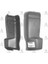 07586 Tampon Kulağı L-300 87-08 Arka Sol MB701739 1
