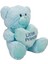 Kalp Tutan Peluş Ayı 45 cm - Mavi 2