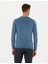 Erkek Koyu Mavi Slim Fit Bisiklet Yaka Triko Kazak 50278902-VR032 6