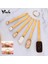 Gümüş Bir Stil 6 Adet Ölçme Kaşığı Set Çay Kaşığı Kahve Şeker Kaşık Kek Pişirme Altın Ölçme Fincanları Mutfak Ölçme Kaşıkları Pişirme Araçları (Yurt Dışından) 3