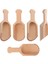 8X3CM Tarzı 5 Adet Ahşap Yuvarlak Saplı Kepçe Çay Kaşığı Mini Küçük Tuz Kürek Süt Tozu Kahve Kaşığı Çeşni Kaşık Teaware Aksesuarları (Yurt Dışından) 1