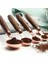 4 Adet Tarzı 4 Parça Ölçme Kaşığı Set Ceviz Sap Ölçüleri Premium Paslanmaz Çelik Ayna Pişirme Ölçmek Için Cilalı Fincan (Yurt Dışından) 3