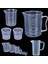 250ML 1 Adet Stil 1 Adet Şeffaf Plastik Dereceli Ölçme Fincan Pişirme Beher Sıvı Ölçü Jugcup Konteyner 15MLML ml ml 0ml (Yurt Dışından) 5