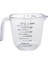 S Tarzı Ölçek Ölçümlü Şeffaf Plastik Ölçme Kabı Istiflenebilir Su Ölçüm Sürahisi 124E (Yurt Dışından) 4