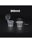 30ML Stili 50 Parça ml Şeffaf Plastik Tek Kullanımlık Kapaklı Porsiyon Bardakları, Sufle Bardakları, Çeşni Cu (Yurt Dışından) 1