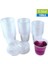 5.5 Oz Tarzı 100 Adet Tek Kullanımlık Plastik Bardak Kapaklı Şeffaf Plastik Jöle Yoğurt Mousse Reçel Baharat Bardağı Paketlenmiş Gıda Kabı (Yurt Dışından) 1
