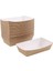 50 Adet 12X6X3.5CM Tarzı Adet Tek Kullanımlık Kağıt Yemek Servis Tepsisi Kraft Kağıt Take-Out Tekne Şekli Aperatif Açık Kutu Patates Kızartması Tavuk Depolama Tepsisi (Yurt Dışından) 1