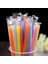 Renk 100 Adet Tarzı 19CM Süt Teasoy Pipet Süt ve Meyve Suyu Şeffaf Pipet Tek Tek Paketlenmiş Düz Pipet Çevre Dostu (Yurt Dışından) 1