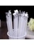 Renk 100 Adet Tarzı 19CM Süt Teasoy Pipet Süt ve Meyve Suyu Şeffaf Pipet Tek Tek Paketlenmiş Düz Pipet Çevre Dostu (Yurt Dışından) 2