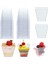 Trapez Stilini Temizle 50 Parça Tek Kullanımlık Plastik Bardaklar Şeffaf Dssert Kupası Çikolatalı Jöle Mousse 60MLML Için Şeffaf Trapez Yuvarlak Gıda Kabı (Yurt Dışından) 3