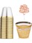 Gül Altın Tarzı 4 Adet Tek Kullanımlık Rose Gold Edge Sert Plastik Havacılık Bardağı Suyu Viski Bardağı Altın Tozu Zemin Dokusu Tatlı Bardağı Mus Bardağı (Yurt Dışından) 2