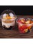 Şeffaf 250ML Stili ml Tek Kullanımlık Salata Bardağı Bar Cafe Home Için Kapaklı Şeffaf Plastik Tatlı Kase Konteyner (Delikli Kubbe Kapak) (Yurt Dışından) 2