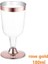 180ML Pembe Altın Stili 6 Adet Mutfak Gereçleri Tek Kullanımlık Bronzlaştırıcı Şampanya Kadehi, Lastik Kenarlı Kırmızı Şarap Dondurma Fincan Tadımı Gül Altın Tatlı (Yurt Dışından) 1
