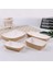 100 Adet 11X6.5X4.2CM Tarzı Adet Tek Kullanımlık Kağıt Yemek Servis Tepsisi Kraft Kağıt Take-Out Tekne Şekli Aperatif Açık Kutu Patates Kızartması Tavuk Depolama Tepsisi (Yurt Dışından) 2