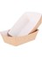 100 Adet 11X6.5X4.2CM Tarzı Adet Tek Kullanımlık Kağıt Yemek Servis Tepsisi Kraft Kağıt Take-Out Tekne Şekli Aperatif Açık Kutu Patates Kızartması Tavuk Depolama Tepsisi (Yurt Dışından) 3