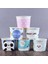 Sadece Cup2 Tarzı 7CM50 Adet Aper Bardak Doğum Günü Partisi Şeker Kapaklı Bardak Yüksek Li Karikatür Dondurma Kasesi 200ML Küçük Yuvarlak Tek Kullanımlık (Yurt Dışından) 5
