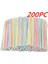 Bir Stil 200 Adet Straw Plastic 8 Inç Uzun Tek Kullanımlık Pipet Içecek Pipetleri Içecekler Için Tek Kullanımlık Esnek Pipet Rietjes Plastic (Yurt Dışından) 1