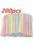 Bir Stil 200 Adet Straw Plastic 8 Inç Uzun Tek Kullanımlık Pipet Içecek Pipetleri Içecekler Için Tek Kullanımlık Esnek Pipet Rietjes Plastic (Yurt Dışından) 5