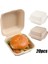 No.2 Tarzı Parçalanabilir Hamburger Kutusu Tek Kullanımlık Kaseler Hamurlu Kek Kutuları Öğle Yemeği Tepsisi Paket Servis Paketleme (Yurt Dışından) 2