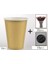 Siyah Şapka Stili 10 Parça 12OZ 400ML Kahve Karıştırma Çubuğu ve Kapaklı Tek Kullanımlık Kahve Kağıt Bardağı (Yurt Dışından) 1