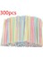 300 Adet Tarzı Tek Kullanımlık Plastik Içme Pipetleri Çok Renkli Çizgili Bükülebilir Dirsek Pipetleri Parti Olayı Benzeri Malzemeleri Renk Rastgele (Yurt Dışından) 1