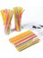 Gri Tarzı Lot Tek Kullanımlık Pipetler Esnek Plastik Içme Pipetleri Floresan Pipetler Parti Bar Kulübü Dıy Içecek Hasır Bar Aksesuarları (Yurt Dışından) 3