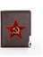 Yeni Gelenler Cccp Komünizm Kırmızı Yıldız Baskı Deri Cüzdan Erkek Kadın Billfold Ince Kredi Kartı/kimlik Tutucular Ekler Kısa Çantalar Yurt Dışından 5