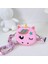 Kawaii Silikon Unicorn Crossbody Para Çantası Çocuk Yürümeye Başlayan Çocuk Omuz Çanta Ayarlanabilir Askı Tatil Seyahat Cep Paketi Yurt Dışından 5