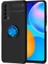 Huawei P Smart 2021 Kılıf Zore Ravel Silikon Kapak-Siyah-Mavi 1