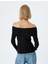 Madonna Yaka Kazak Omzu Açık Fitilli Uzun Kollu 4