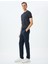 Slim Fit Normal Bel Viskon Karışımlı Chino Pantolon 2