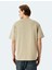 Etiket Detaylı Pamuk Karışımlı Kısa Kollu Bisiklet Yaka Tişört 4